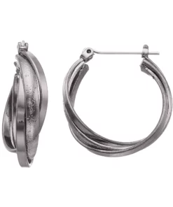 Sonoma Goods For Life™ Textured Crisscross Multi Hoop Earrings