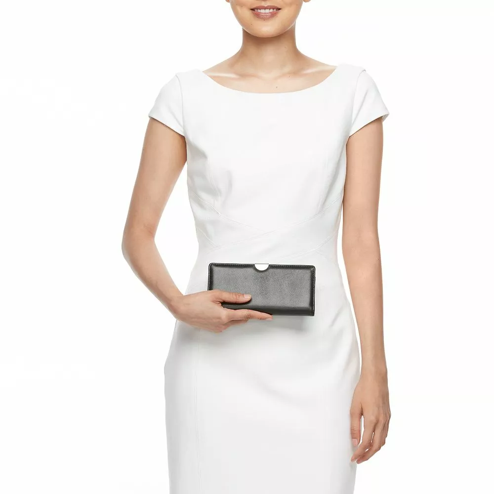 Sonoma Goods For Life® Lambskin Leather RFID-Blocking Slim Clutch Wallet - Image 6