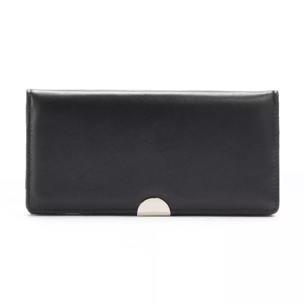 Sonoma Goods For Life® Lambskin Leather RFID-Blocking Slim Clutch Wallet