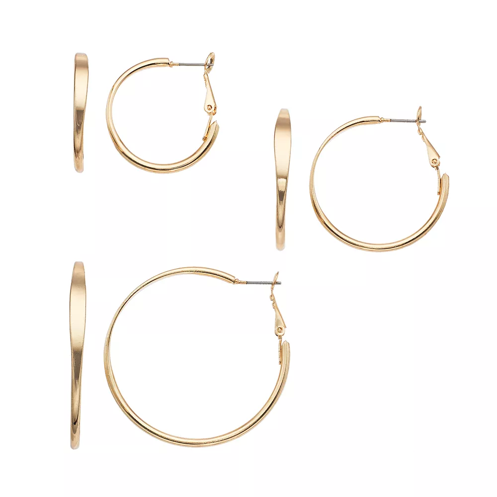 Sonoma Goods For Life™ Hoop Earring Set - Image 2