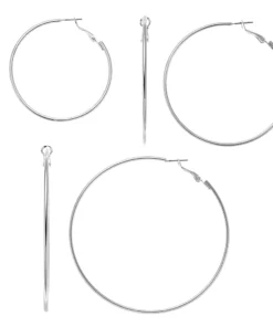 Sonoma Goods For Life™ Silver Tone Nickel Free Hoop Earring Set
