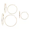 Sonoma Goods For Life™ Graduated Nickel Free Hoop Earring Set