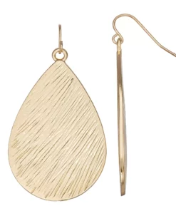 Sonoma Goods For Life® Textured Teardrop Drop Earrings