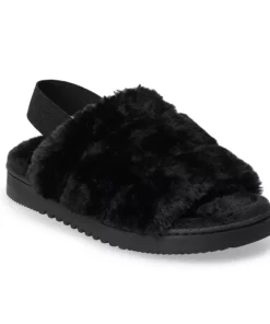 Women's Sonoma Goods For Life® Faux Fur Slide Slipper with Backstrap