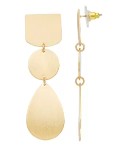 Sonoma Goods For Life® Gold Tone Geometric Linear Drop Earrings