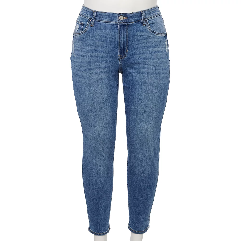 Plus Size Sonoma Goods For Life® Premium Mid-Rise Skinny Jeans - Image 4