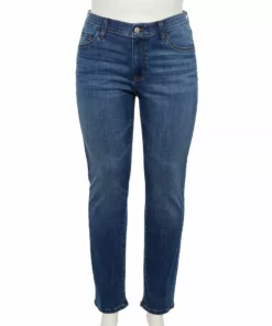 Plus Size Sonoma Goods For Life® Premium Elastic-Waist Midrise Straight-Leg Jeans