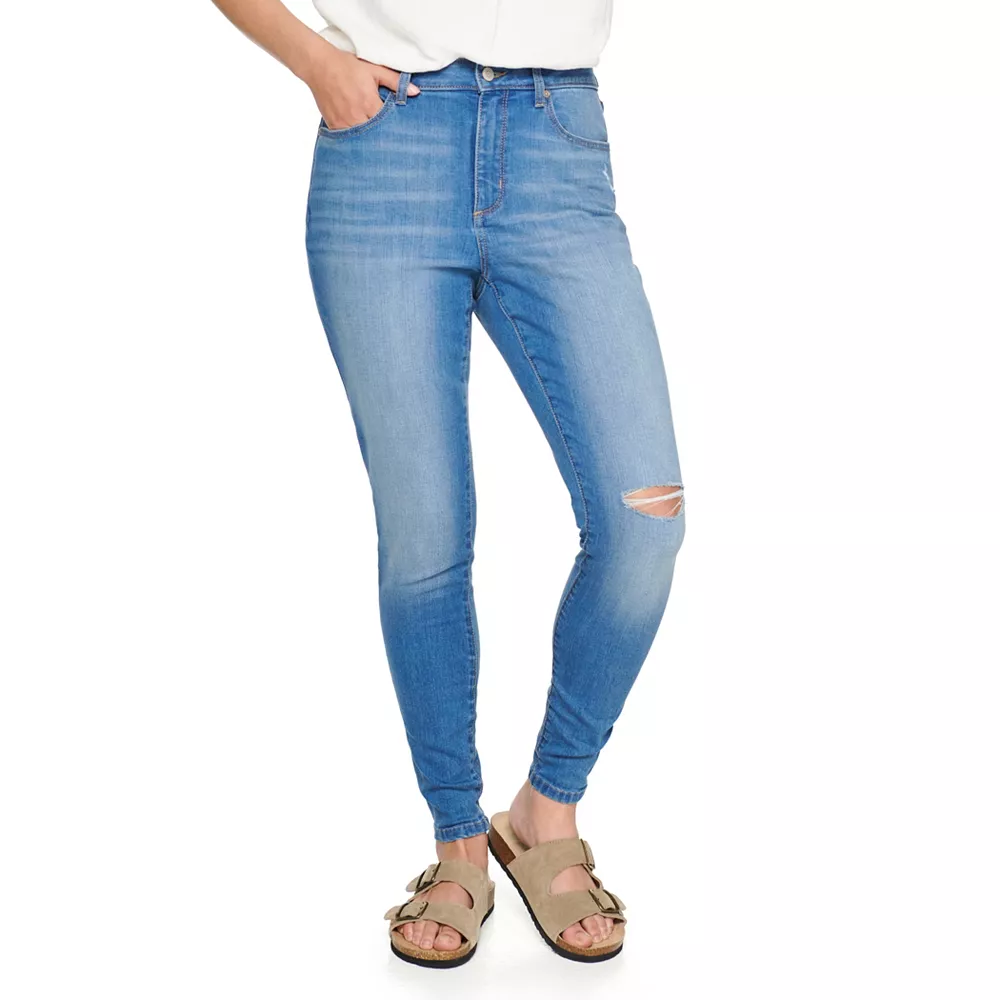 Petite Sonoma Goods For Life® High-Waisted Curvy Skinny Jeans - Image 3