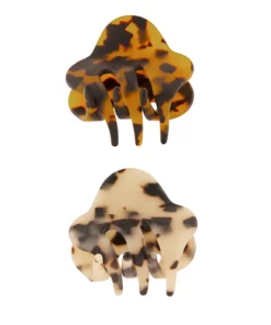 Sonoma Goods For Life® Small-Claw Matte Brown & Blonde Tort 2-Piece Clip Set