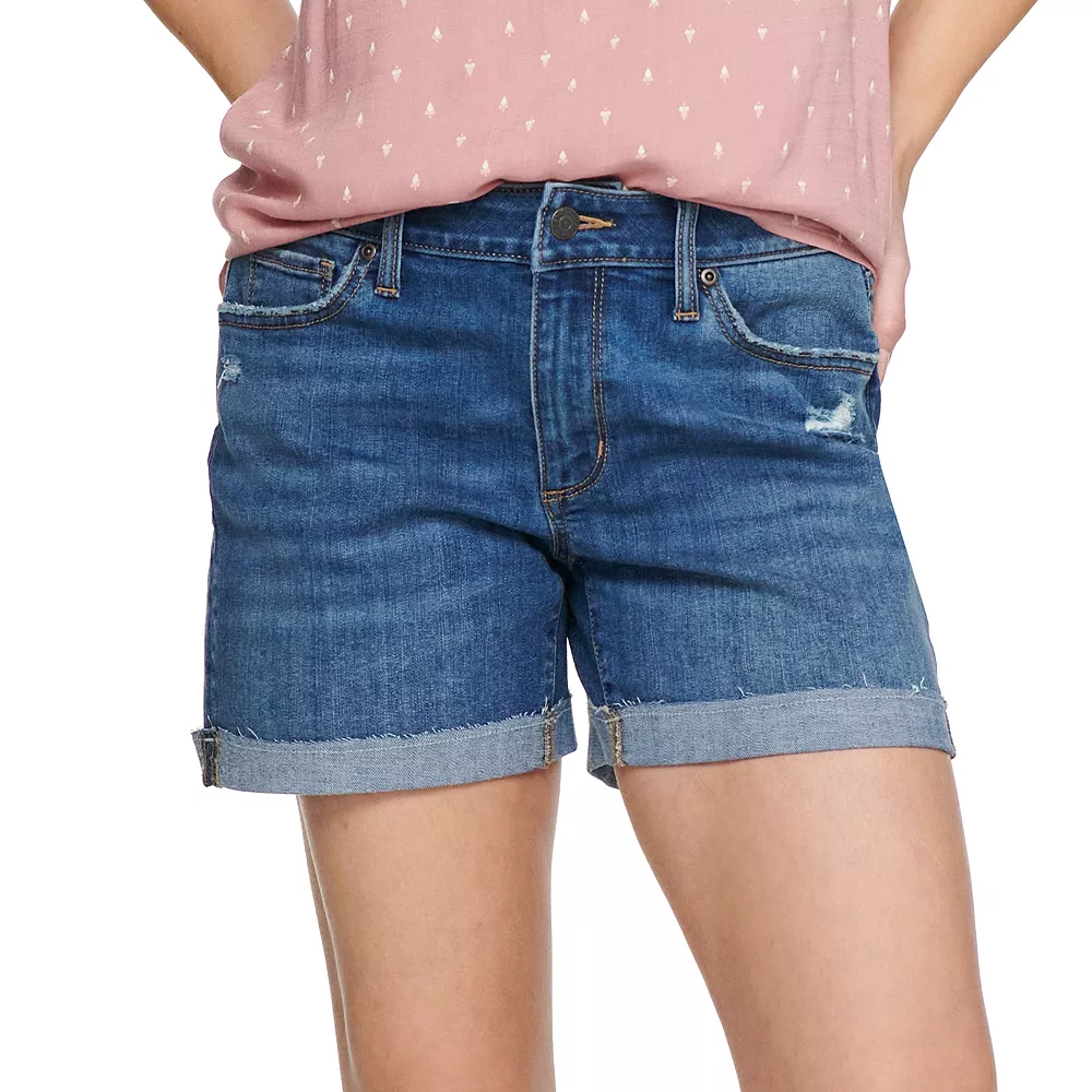 Women's Sonoma Goods For Life® High-Waist 5" Jean Shorts - Image 6