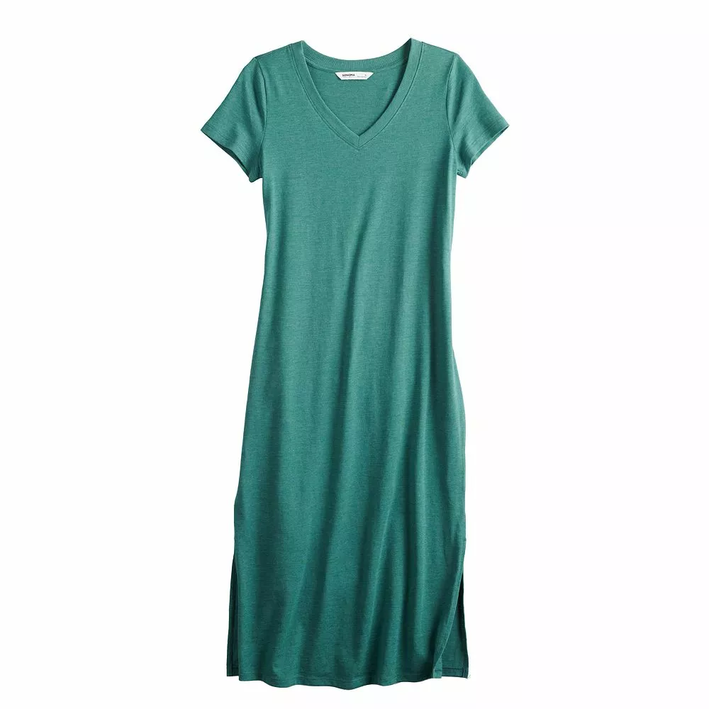 Petite Sonoma Goods For Life® Knit T-Shirt Midi Dress - Image 6