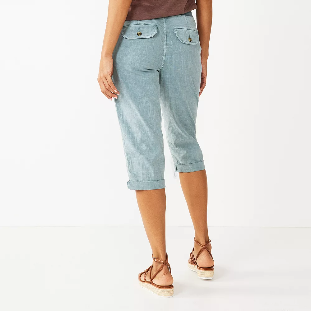 Women's Sonoma Goods For Life® Comfort Waist Pull-On Capri Pants - Image 11