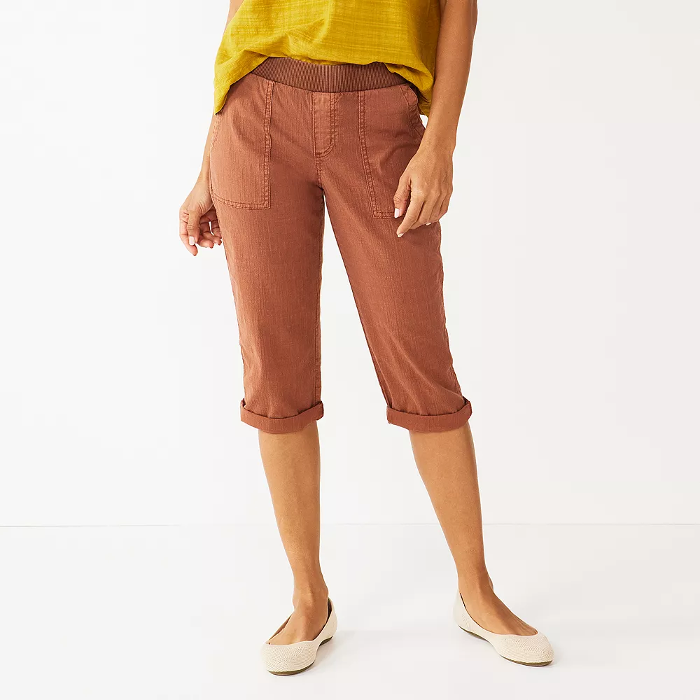 Women's Sonoma Goods For Life® Comfort Waist Pull-On Capri Pants - Image 4