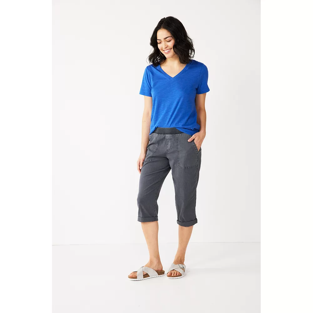 Women's Sonoma Goods For Life® Comfort Waist Pull-On Capri Pants - Image 3