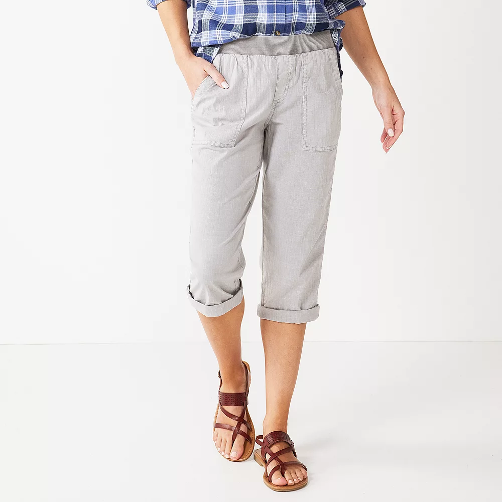 Women's Sonoma Goods For Life® Comfort Waist Pull-On Capri Pants - Image 8
