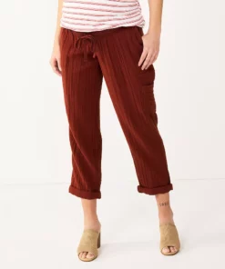 Maternity Sonoma Goods For Life® Under-The-Belly Utility Crop Pants
