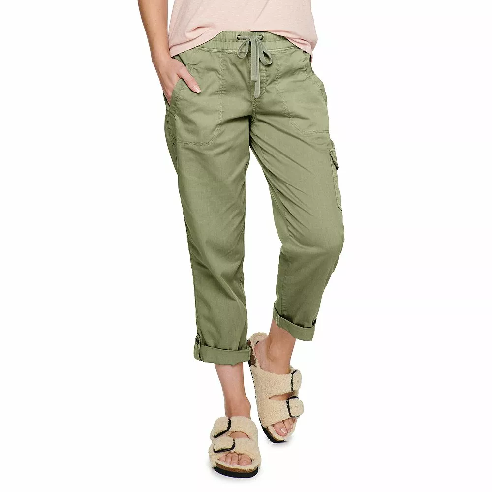 Petite Sonoma Goods For Life® Pull-On Utility Capri Pants - Image 2