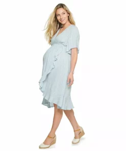 Maternity Sonoma Goods For Life® Flutter Sleeve Wrap Dress
