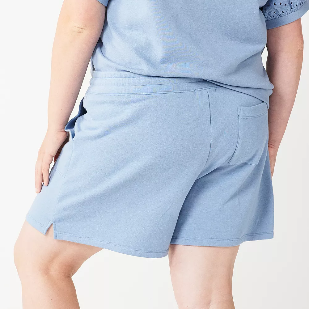 Plus Size Sonoma Goods For Life® French Terry Sweat Shorts - Image 5