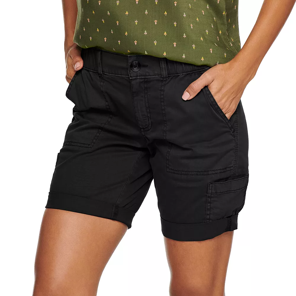 Women's Sonoma Goods For Life® Comfort Waist Utility Bermuda Shorts - Image 9