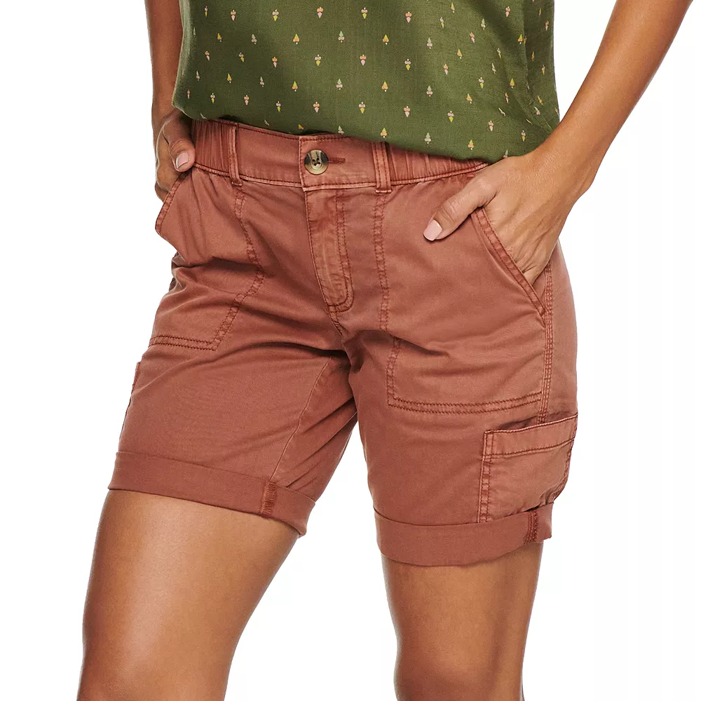 Women's Sonoma Goods For Life® Comfort Waist Utility Bermuda Shorts - Image 6