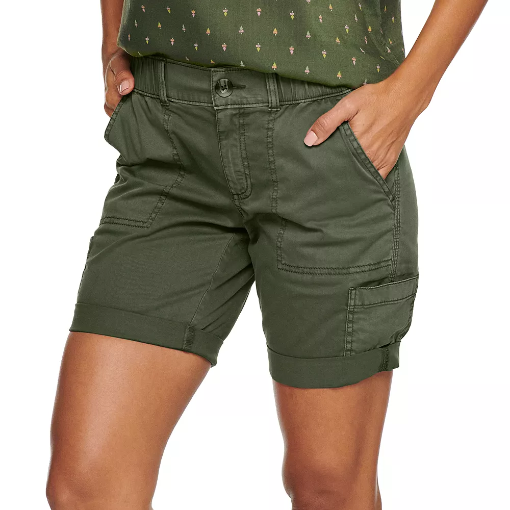 Women's Sonoma Goods For Life® Comfort Waist Utility Bermuda Shorts - Image 3