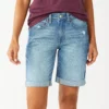 Women's Sonoma Goods For Life® High-Waist 9" Bermuda Jean Shorts