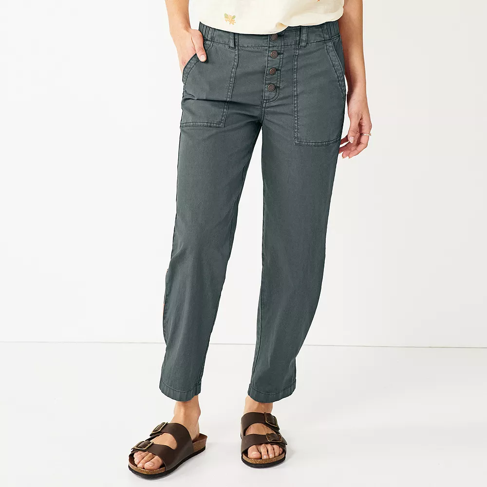 Women's Sonoma Goods For Life® Convertible Tapered-Leg High-Waisted Utility Pants - Image 2
