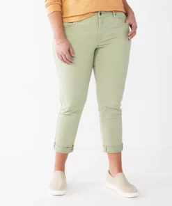 Petite Sonoma Goods For Life® Cuffed Girlfriend Jeans