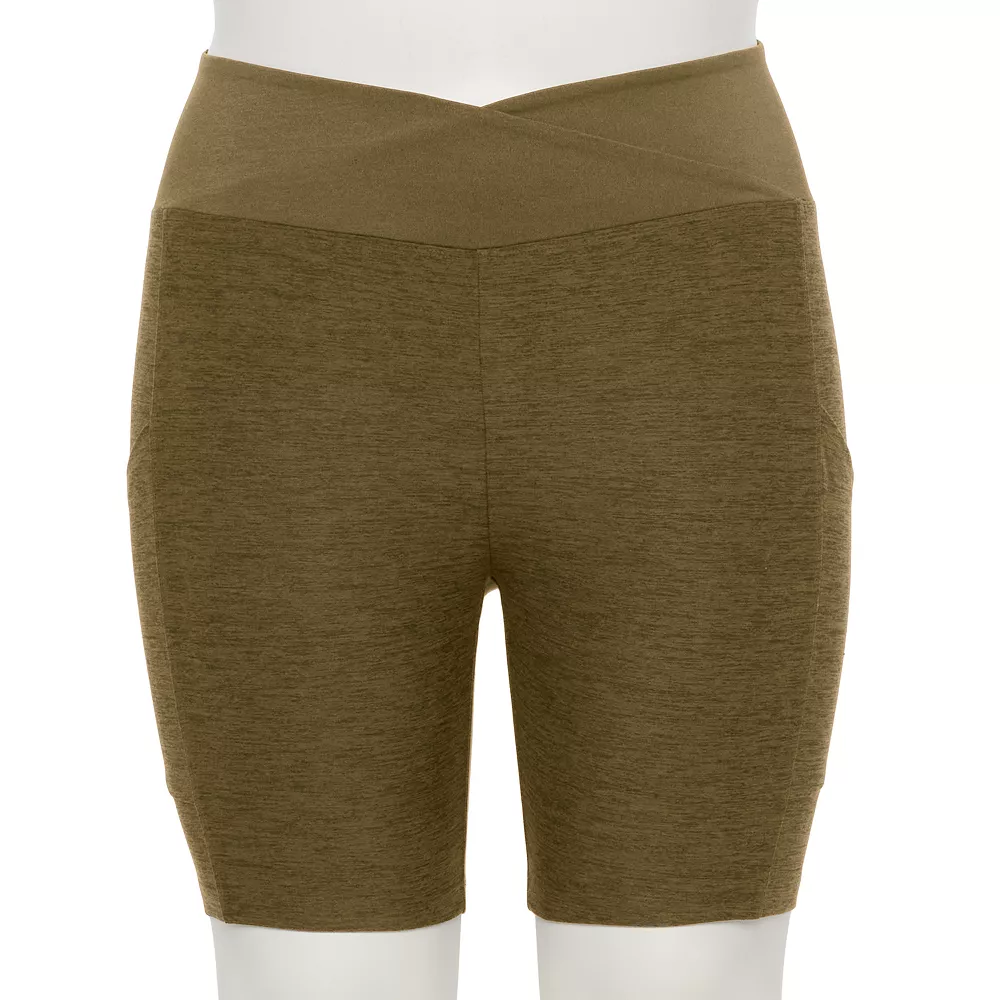 Plus Size Sonoma Goods For Life® Crossover Waist Shorts