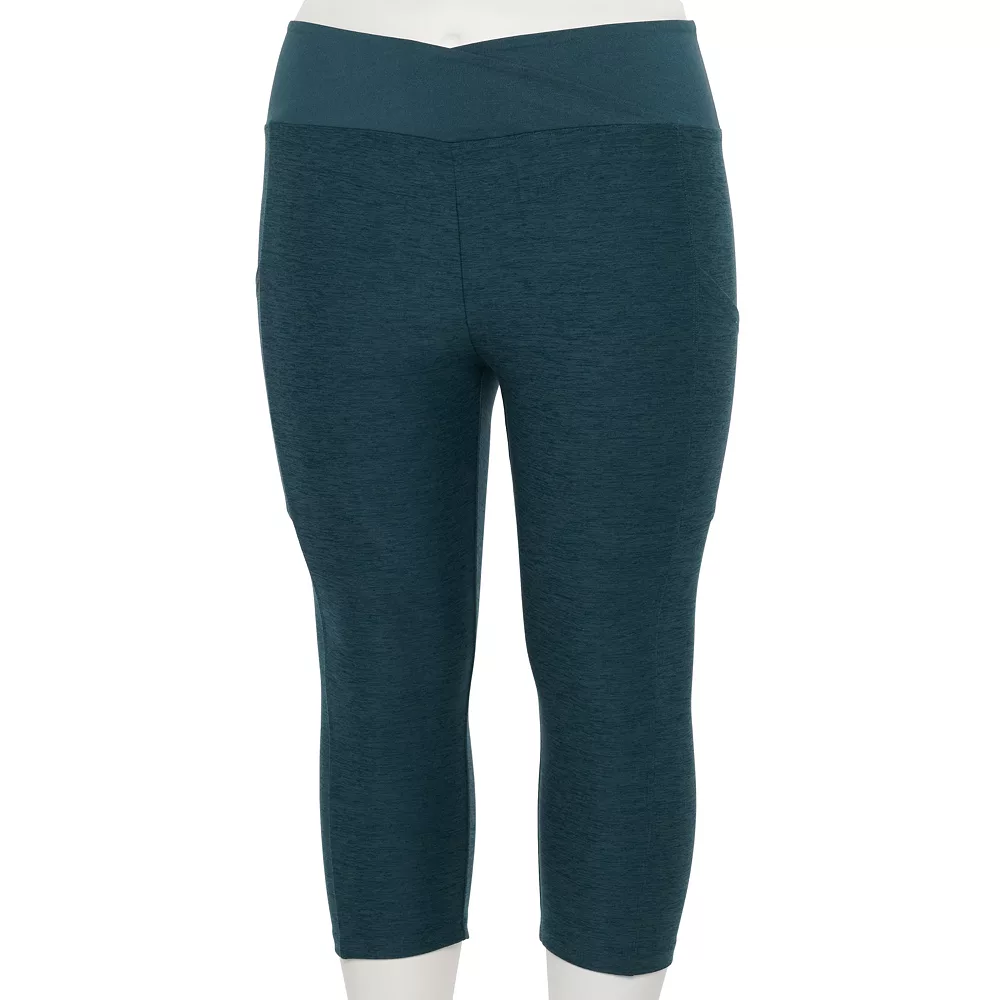 Plus Size Sonoma Goods For Life® Crossover Waist Crop Leggings - Image 4