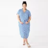 Plus Size Sonoma Goods For Life® Button Front Midi Shirt Dress