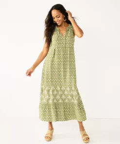 Women's Sonoma Goods For Life® x Lauren Lane Sleeveless Tiered Dress