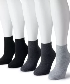 Women's Sonoma Goods For Life® 5 Pack Neutral Color Quarter Socks
