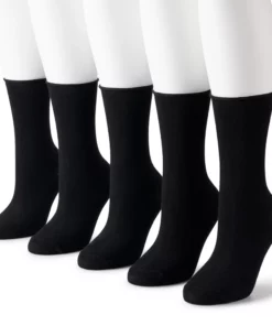 Women's Sonoma Goods For Life® 5-Pack Roll Top Crew Socks