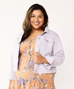 Plus Size Sonoma Goods For Life® Premium Over-Dyed Jacket