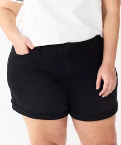 Plus Size Sonoma Goods For Life® Premium Mom Shorts