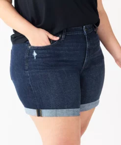 Plus Size Sonoma Goods For Life® Highrise Curvy Denim Shorts