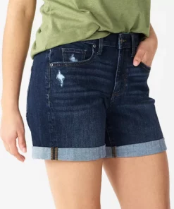 Women's Sonoma Goods For Life® High-Rise Curvy 5" Denim Shorts