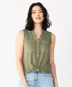 Women's Sonoma Goods For Life® Popover V-neck Utility Tank