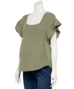 Maternity Sonoma Goods For Life® Squareneck Ruffle Top