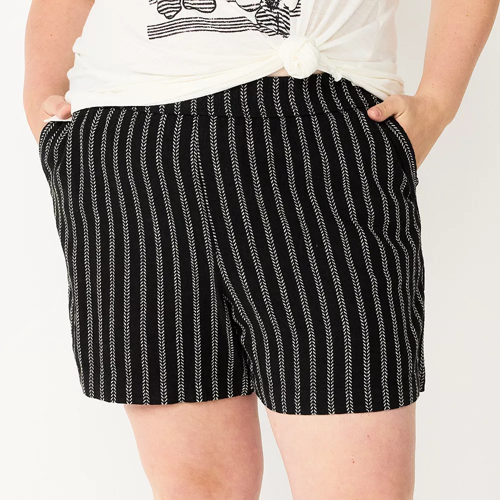 Plus Size Sonoma Goods For Life® Easy Pull-On Shorts - Image 3