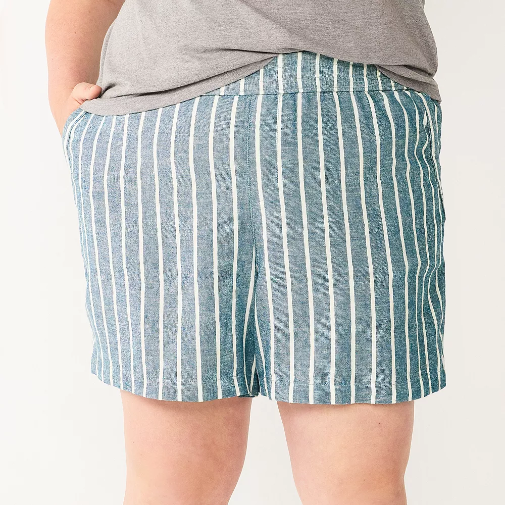 Plus Size Sonoma Goods For Life® Easy Pull-On Shorts