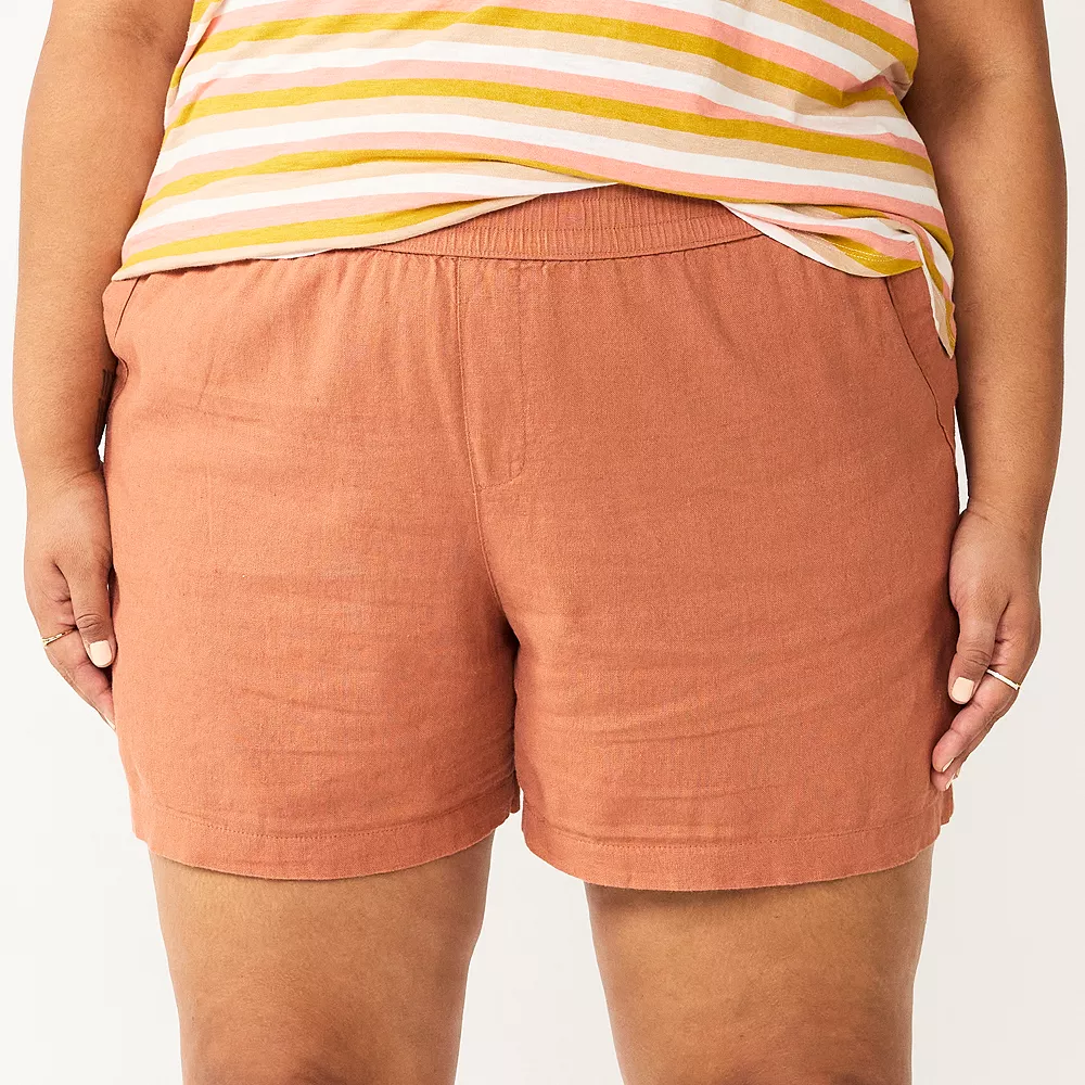 Plus Size Sonoma Goods For Life® Easy Pull-On Shorts - Image 4