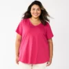Plus Size Sonoma Goods For Life® V-Neck Tunic Tee