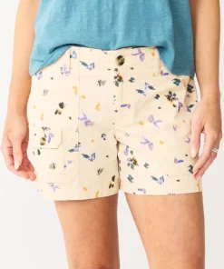 Women's Sonoma Goods For Life® Comfort Waist 5" Utility Shorts