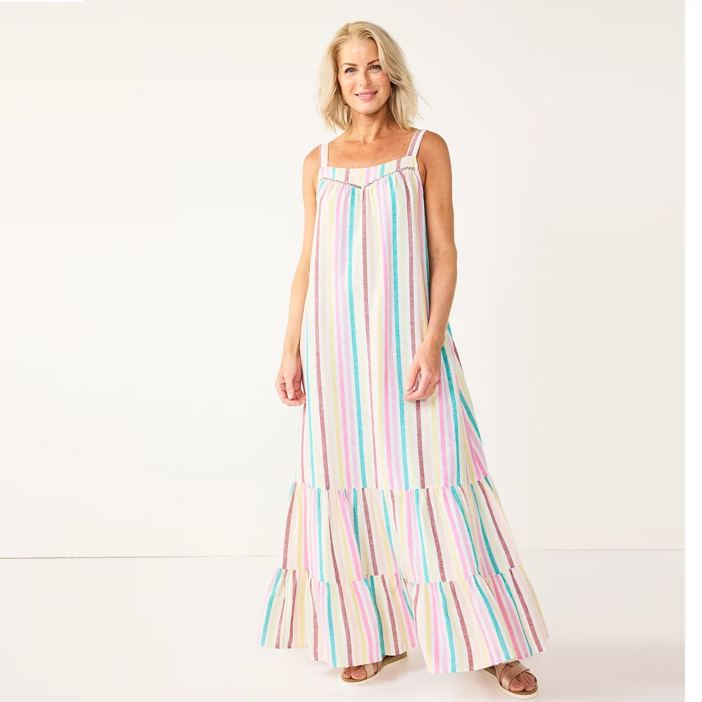 Women's Sonoma Goods For Life® Tiered Maxi Dress - Image 3