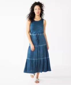 Women's Sonoma Goods For Life® Tiered Maxi Tank Dress
