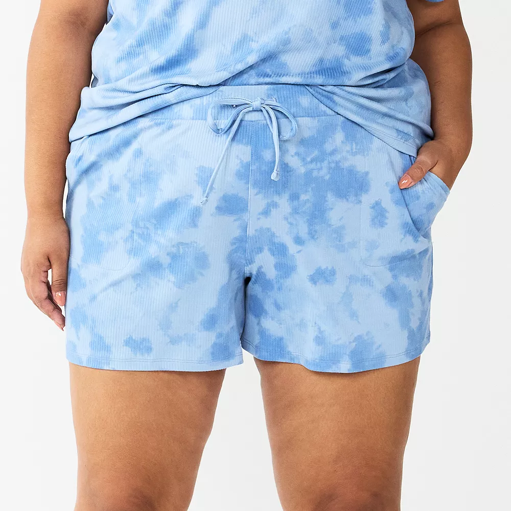 Plus Size Sonoma Goods For Life® Essential Pajama Shorts - Image 4