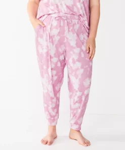 Plus Size Sonoma Goods For Life® Essential Banded Bottom Pajama Pants